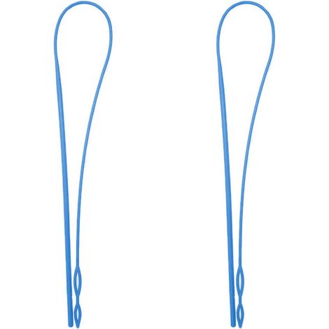 BEBUSINGOTO Stück flexibler Kordelzugeinfädler aus Kunststoff, 27,5 cm, Ersatz für Kapuzenpullover-Kordelzugeinfädler, schnelles und einfaches Kordelzugeinfädler-Werkzeug für Jogginghosen (blau) (1/5)