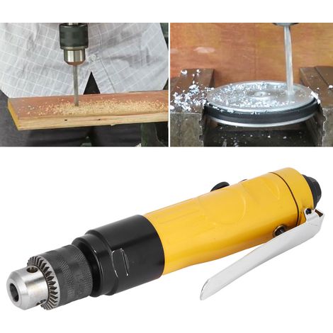Perceuse pneumatique à mandrin 3/8, en alliage de zinc, perceuse droite à air comprimé, perçage de 1,5 à 10 mm, outil de perçage (1/5)
