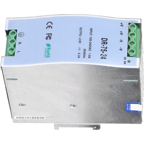 DIN-Schienen-Netzteil, schaltbar, geregelt, LED, DR/DIN-Serie, Industriebedarf, DR-75-24 (1/5)