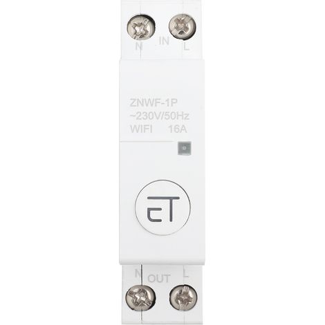 Intelligent WIFI Circuit Breaker Remote Control Switch for Distribution Box 1P AC230V IP20 (1/5)