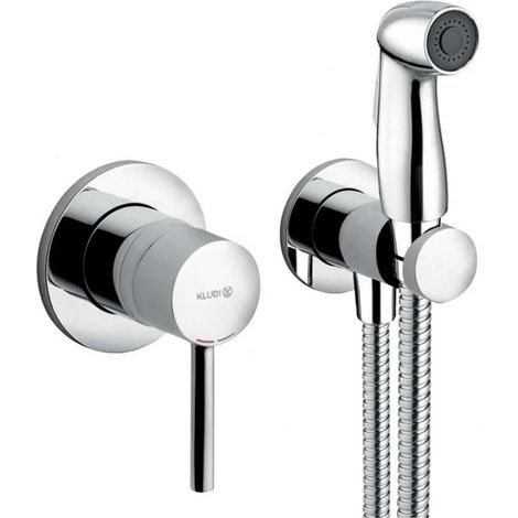 Kludi Bozz - Set Unterputz-Einhebelmischer mit Bidetbrause, Chrom 389990576 (1/2)