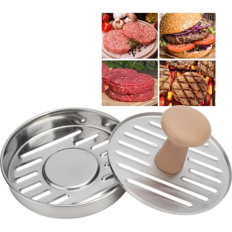Hamburger-Fleischpresse, Hackfleisch-Patty-Form, Hackfleischpresse mit Kunststoffgriff, Fleischfüllungsform (1/5)