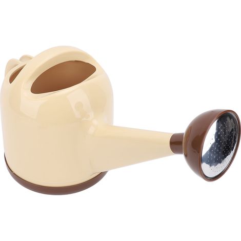 Arrosoir pour plantes d'intérieur 4L, bec long et épais, jaune laiteux, idéal pour les plantes d'intérieur, le jardin et les fleurs d'extérieur. (1/5)