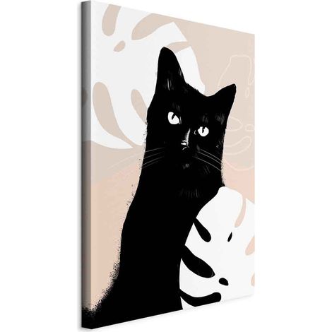 Image - Chat dans des Monsteras (1 partie) verticale (1/5)