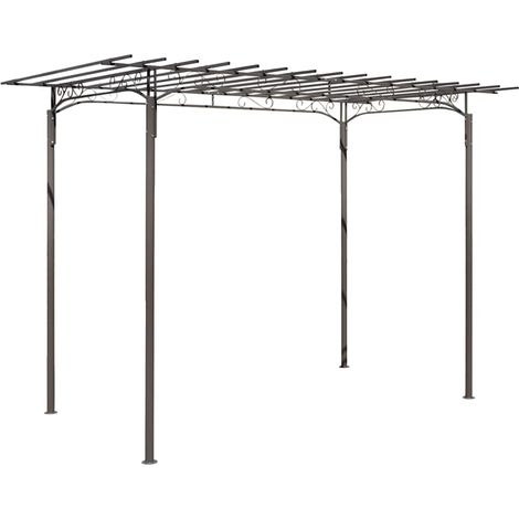 Maison Exclusive - Arco pergola da giardino per rose in acciaio decorazione giardino (1/5)