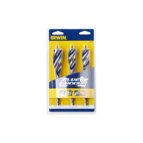 IRWIN Blue Groove 6X Wood Drill Bit Set 3 Piece 20-25Mm (1/6)