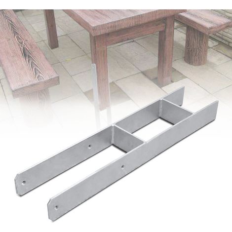 Randaco 6X H-Anchor Post Support Carport Post Anchor zincato a caldo durevole 101MM (1/5)