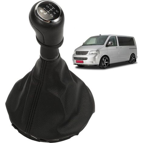 Pommeau Levier Vitesses Pour Vw T5,7H0711113,Bouton,Levier,Soufflet Ensemble,Cadre,Kit Complet,Pièce De Rechange Prête À L'E[CA47] (1/5)