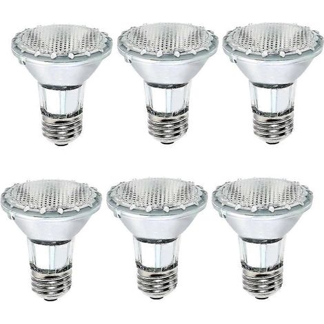 Ampoule halogène PAR20 50 W 120 V, lot de 6, projecteur PAR20, 50 W, dimmable, blanc chaud (1/5)