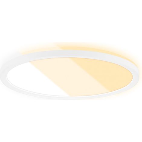 Plafonnier LED, Plafonnier Salon, plate, Plafonnier Chambre, Panneau LED, Luminaire, Réglage de la couleur de la lumière, Rétroéclairage, Blanc (1/5)