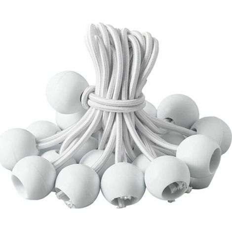 Tarp Stretcher Ball Stretcher Noir Tend Élastique Tend Élastique pour Gazebo Bâche Camping Tente Rideaux Extension Harnais (20pcs W) (1/5)