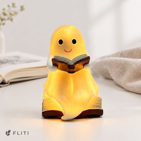 FLITI Geisterlampe aus Kunstharz, Halloween-Nachtlicht, Bürodekoration, stimmungsvolle Nachtbeleuchtung, kreatives Ornament (1/5)