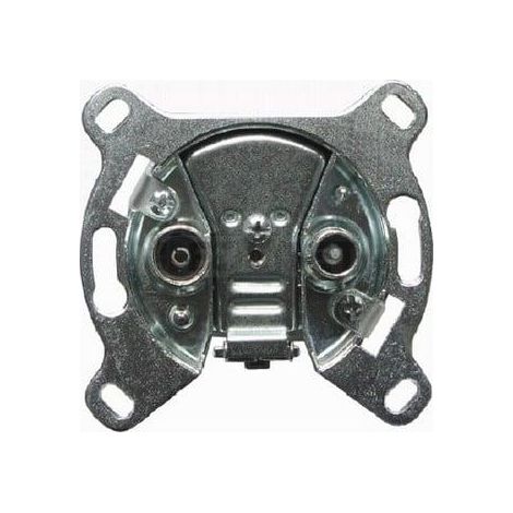 Hager Doppelantennensteckdose 75 Ohm IP20