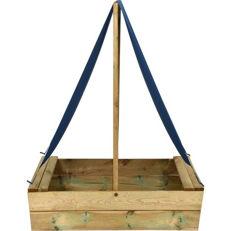 Bac à sable avec toit 80x60x97,5 cm Bois de pin imprégné CFW84347 (1/5)