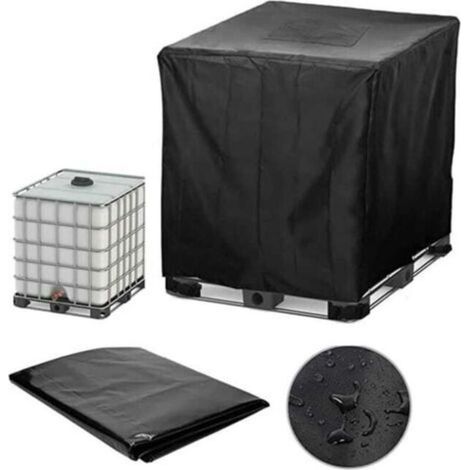 Housse de protection pour réservoir d'eau IBC, fût de 1000 litres, housse de protection étanche, revêtement en feuille d'aluminium (1/5)