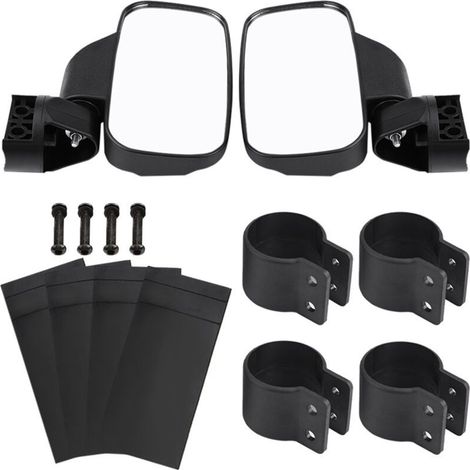 Rétroviseur latéral de moto réglable, conception convexe pour UTV Polaris Ranger RZR Can Am (1/5)