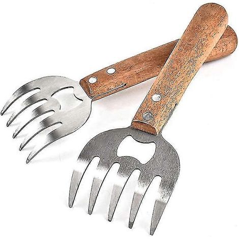 Fleischgriffe, 2 Stück, Entzerrer, Edelstahl-Fleischverarbeitung, Pulled Pork und Fleischgriffe
