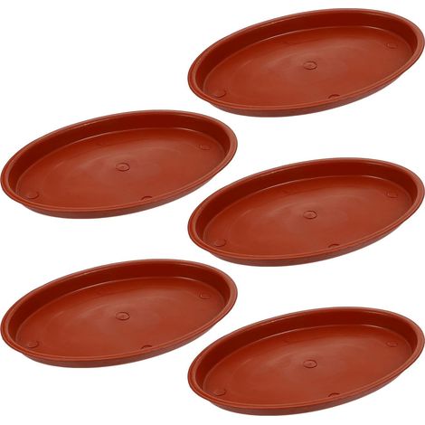 Pflanztopf Untersetzer Oval 5 Stück 15mm Hoch für