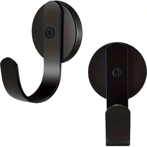 2er-Pack robuste Magnethaken  Starke Haftung  Geeignet für Kühlschränke, Metalltüren, Grills und den Außenbereich  Minimalistisches Design (1/3)