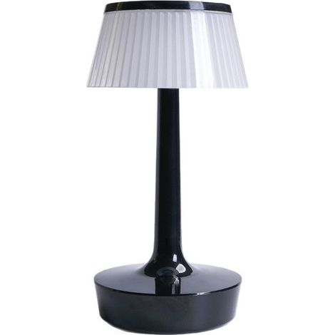 Lampe de chevet et de table tactile sans fil ACKERMAN, lumière chaude/blanche/neutre, idéale pour extérieur, jardin, balcon, salon, cuisine – Noir [Classe énergétique F] (1/4)