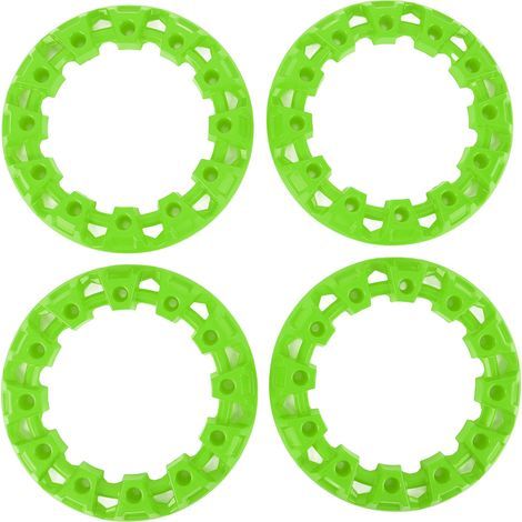 Lot de 4 Enjoliveurs Moyeu ATV Karting Universel ABS 7 Pouces Vert (1/5)