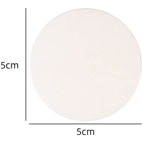 5x butoir de porte en silicone poignée de porte muette pare-chocs épais mur élastique protéger tampon (rond) (1/5)