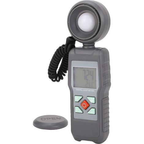 Exposimètre numérique,Testeur de flux lumineux 200 000 lx,Mesure de l'éclairement,Écran LCD noir et blanc,Mesure de l'intensité lumineuse Luxmètre (1/5)