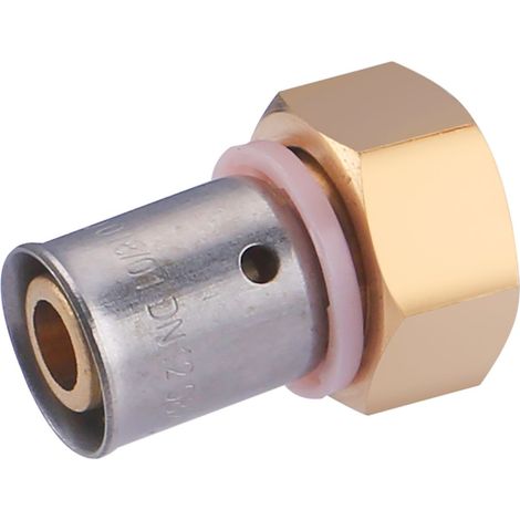 Raccord femelle écrou libre à sertir pour tube PER NOYON & THIEBAULT Ø12 - F12x17 (3/8)