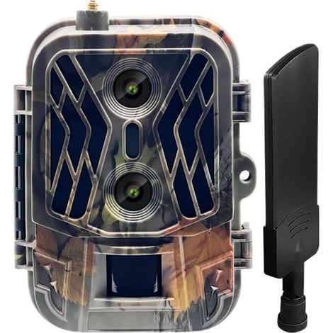 Caméra Faune Sauvage Caméra De Suivi 4G 4K, Contrôle par Application Cloud, Batterie Au Lithium 8000Mah, Chasse, Détection À Double Objectif, Faune Venue Surveillance Fiable Précise (1/5)
