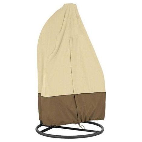 Outdoor Hanging Chair Cover, Hanging Chair Cover, Waterproof, Winter-Proof, UV-Resistant, Protective Cover, Chair Hanging Armchair Cover(Khaki,115x190cm) (1/4)
