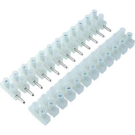 Connecteur Électrique Enfichable - Bornier 12 Pôles - 6 A - 250 V - Espacement 10 mm - Câble Jusqu’à 2,5 mm² - 1 Pièce