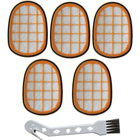 Lot de 5 filtres pour aspirateur Philips Speedpro Max FC6812/01 (1/5)