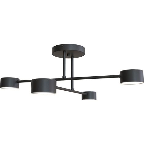 Lampada a sospensione HALO in acciaio verniciato nero