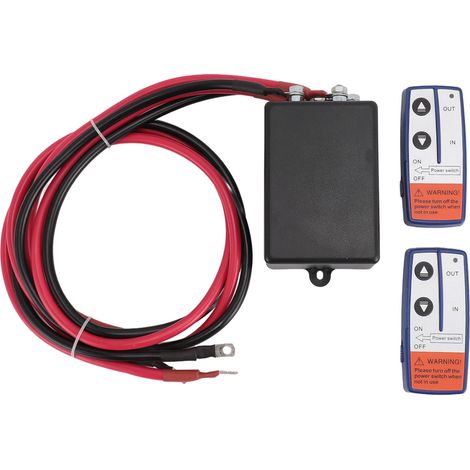 12V 250A Elektrisches Seilwindenrelais mit zwei Fernbedienungen, geeignet für ATVs, Traktoren, Kräne und Fahrzeuge