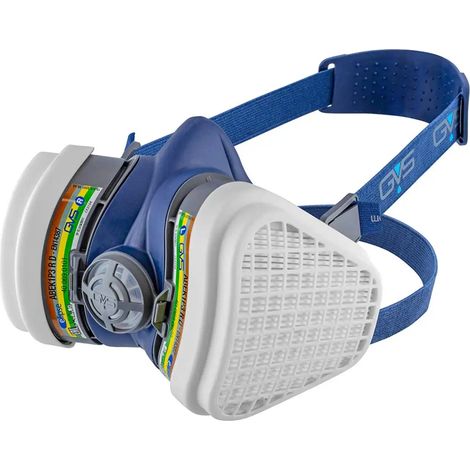 GVS SPR490 Maschera Elipse con filtri sostituibili ABEK1P3 per Gas, Vapori, Acidi, Ammoniaca e Polveri, S/M