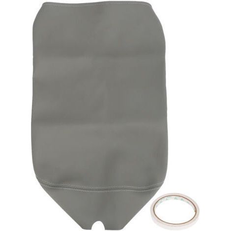 PU Leather Console Armrest Cover Smooth Surface Gray Center Console Protector Replacement for Dodge Ram 20022008 (1/5)