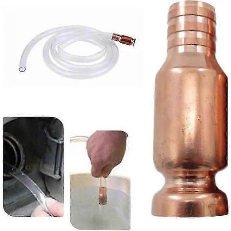 Hochwertiger roter Kupfer-Siphonfüllschlauch, manuelle Ölpumpen-Schlaucharmaturen, Siphonverbinder, Benzin- und Wassersiphonpumpen. (1/5)