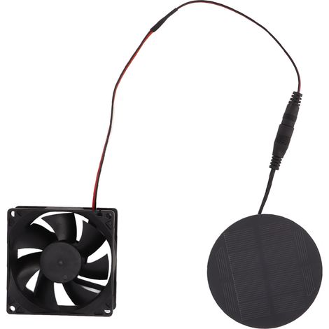 Ventilateur Solaire 3W Silencieux Économe en Énergie Mini Extracteur d'Air pour Poulailler Serre (1/5)