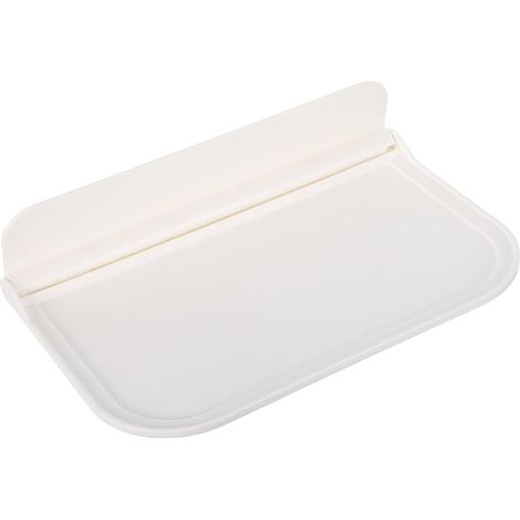 Étagère Murale Rabattable Blanche Support De Rangement sans Perçage pour Cuisine Salle De Bain Organisateur Mural Polyvalent pour Accessoires Et Vêtements Matériaux Résis (1/5)