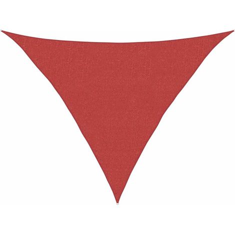 Vela Parasole  Telo Ombra  Parasole a Vela 160 g/m² Rossa 2,5x2,5x3,5 m in HDPE (1/4)