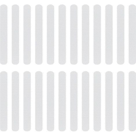 24 Pièces Bandes Antidérapantes Douche, Adhésifs Sécurité pour Salle de Bain, Autocollants Transparents pour Baignoire, Escaliers, Piscine pour Enfants, Résistant à l’Eau et à la Poussière, 2x3 (1/5)