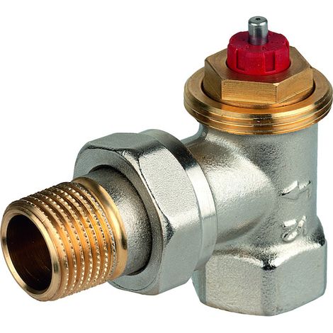 Resideo Corps de vanne thermostatique FX Laiton nickelé, Equerre, 3/8", V2000EFX10