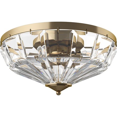 Maytoni Facet Plafoniera semi-incasso a forma di ciotola neoclassica Oro (1/5)