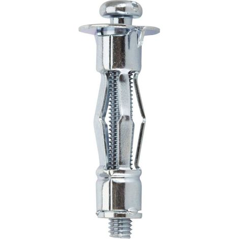 10 chevilles métal expansion plaque de plâtre - vis tête cylindrique 5 x 37