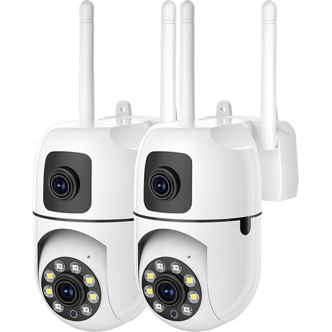 (2 caméras seulement) Caméra réseau IP WiFi PTZ HD 8 MP avec vision nocturne (1/5)