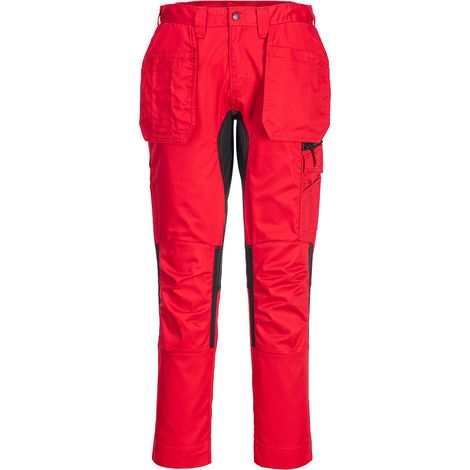 Pantalon Stretch Wx2 Holster - 34 - Rouge Foncé - Portwest