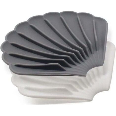 Lot de 2 Porte-Savon,Porte Savon Drainage,Porte Savon Douche,éPaissi, AntidéRapant, Pliable pour Lavabo,Douche,Salle De Bain,Cuisine (1/4)