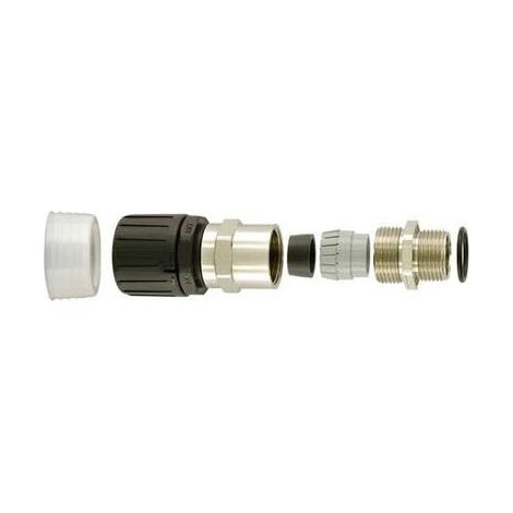 HellermannTyton 166-22100 HGL13-SCG-M16 Raccordo a vite del tubo flessibile Nero 9.80 mm Piatto 1 pz. (1/5)