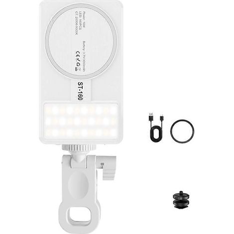 Mini-Doppelseiten-Magnetprojektor mit 10 W Leistung, 3000 mAh Akku und 160 Hochleistungs-LEDs. (1/5)