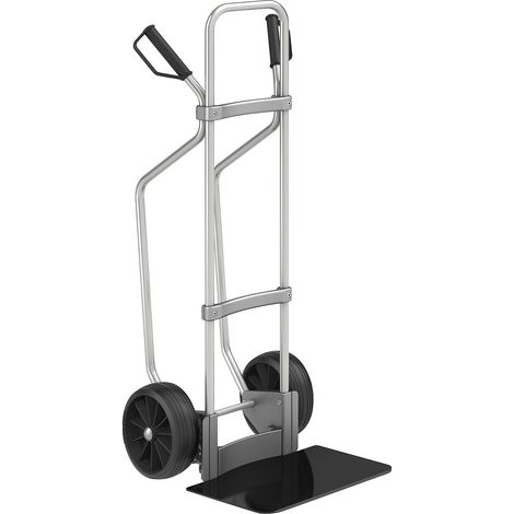 eurokraft pro, Diable en aluminium avec semelles, l x p bavette
